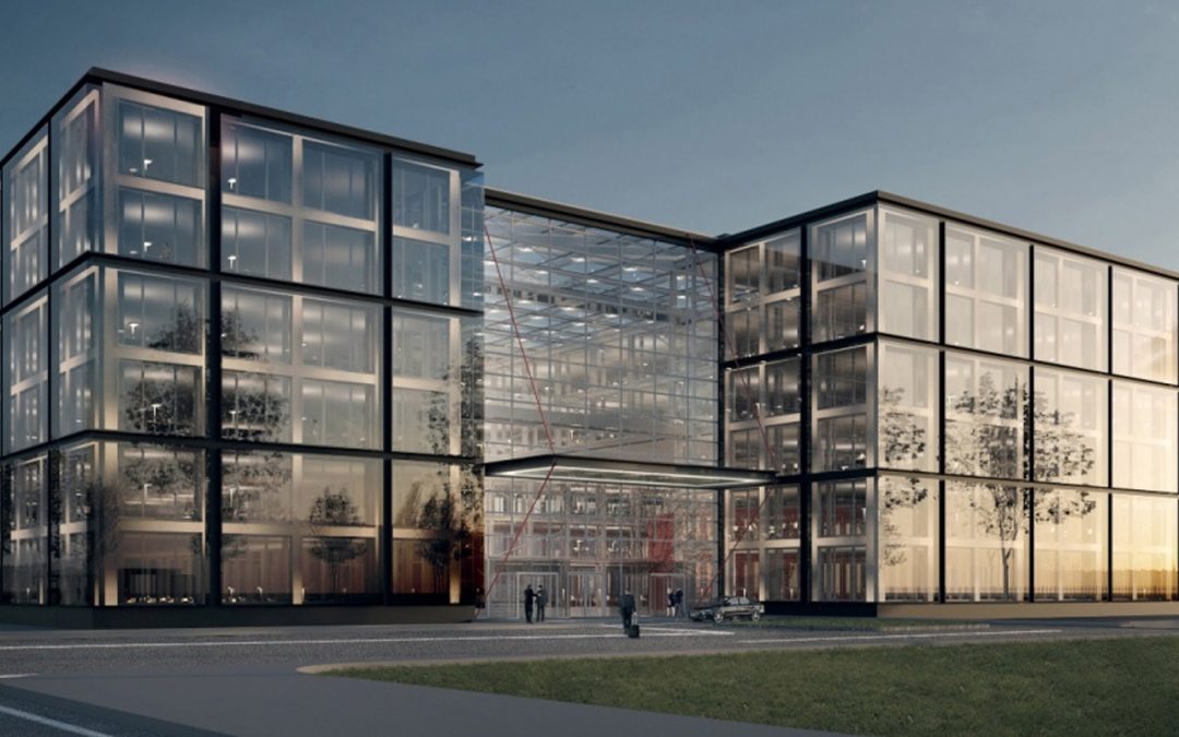 Verwaltungsgebäude am Flughafen BER-Berlin – Brandenburg